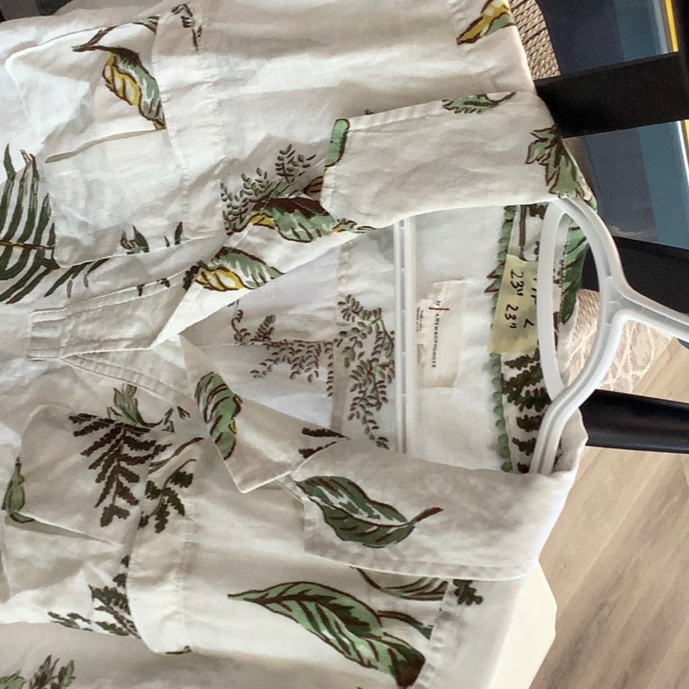Anthropologie Linen Top X-Large